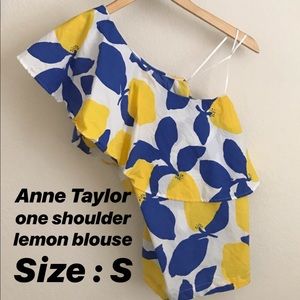 Anne Taylor one Shoulder Blouse